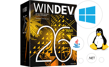 WINDEV vous permet de créer 10 fois plus vite toutes vos applications pour Windows, Linux et Mac