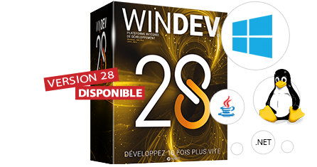 WINDEV vous permet de créer 10 fois plus vite toutes vos applications pour Windows, Linux et Mac