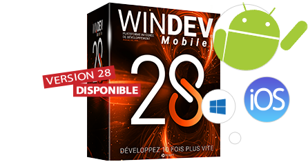 WINDEV Mobile vous permet de créer en quelques heures vos applications iOS, Android, Windows 10 Iot, ...