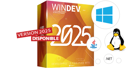 WINDEV vous permet de créer 10 fois plus vite toutes vos applications pour Windows, Linux et Mac