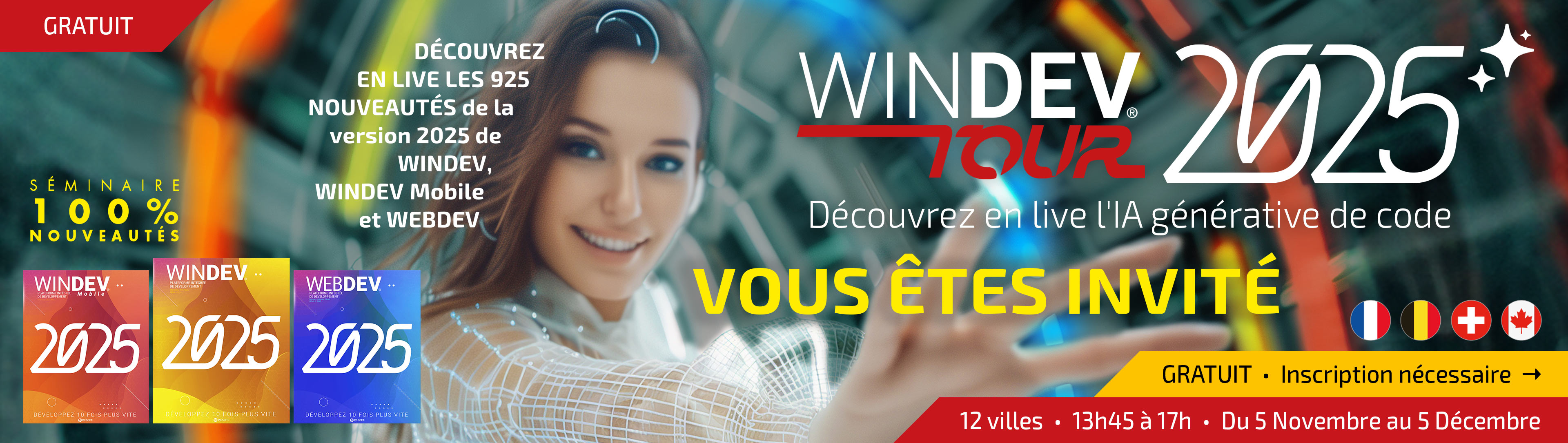 Découvrez en live les 925 nouveautés de WINDEV 2025, WINDEV Mobile 2025 et WEBDEV 2025