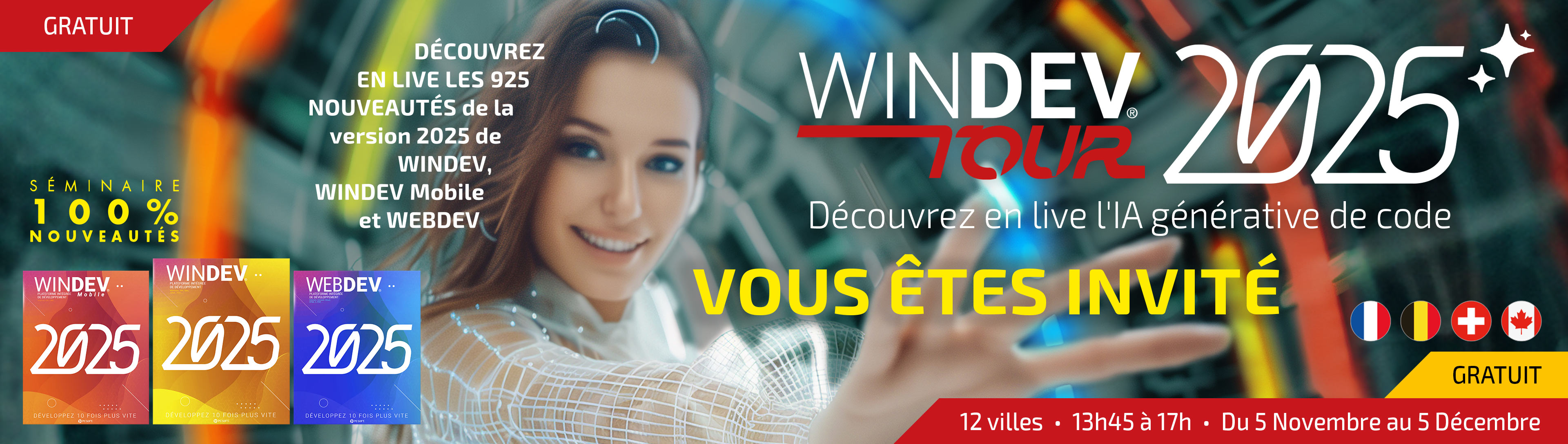 Découvrez en live les 925 nouveautés de WINDEV 2025, WINDEV Mobile 2025 et WEBDEV 2025