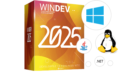 WINDEV vous permet de créer 10 fois plus vite toutes vos applications pour Windows, Linux et Mac