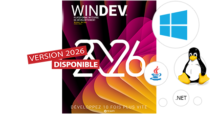WINDEV vous permet de créer 10 fois plus vite toutes vos applications pour Windows, Linux et Mac
